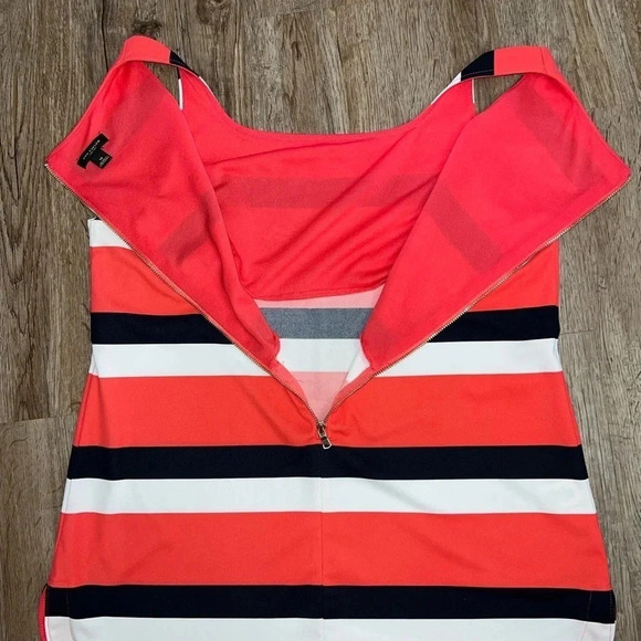 Ann Taylor • Striped Zipper Back Tank Blouse - Picture 9 of 9